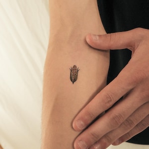 Corn Temporary Tattoo (Set of 3)