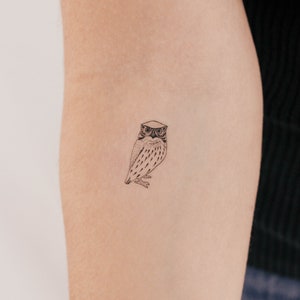 Owl Temporary Tattoo (Set of 3)