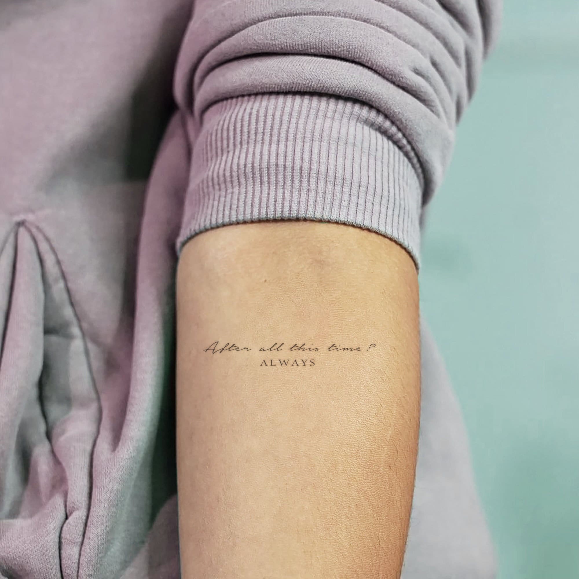 After All This Time? Always Temporary Tattoo (Set of 3)