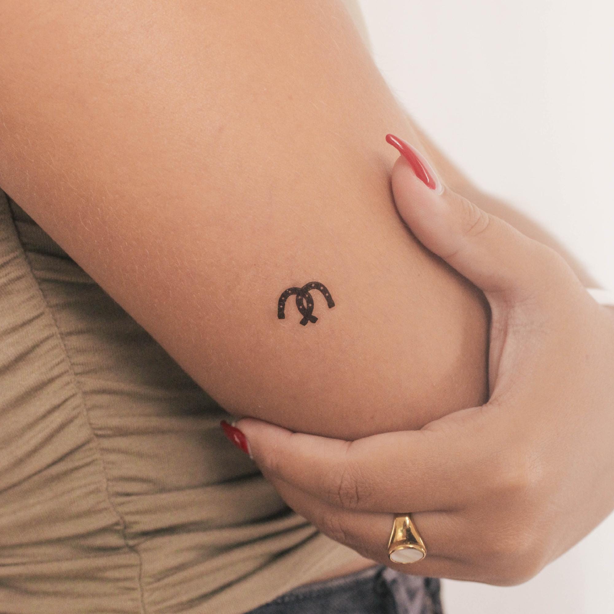 Horseshoe Couple Temporary Tattoo (set of 3) - Etsy, image size:2000x2000