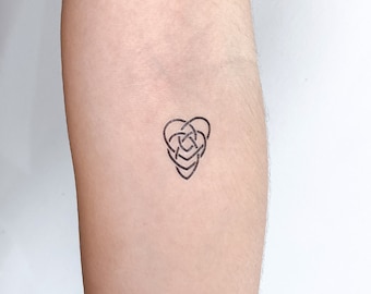 Tatuaje temporal del símbolo de la maternidad celta (conjunto de 3)