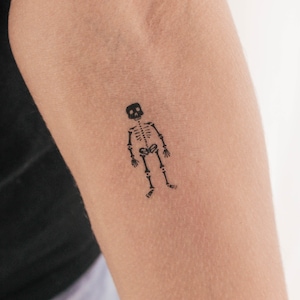 Skeleton Temporary Tattoo (Set of 3)