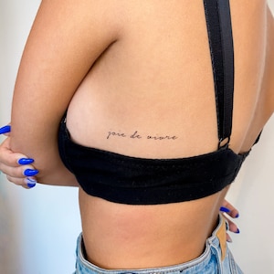Tatuagem temporária Joie De Vivre (conjunto de 3)
