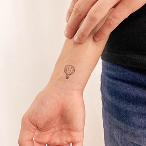 Tatuaggio Temporaneo Mongolfiera (Set di 3)