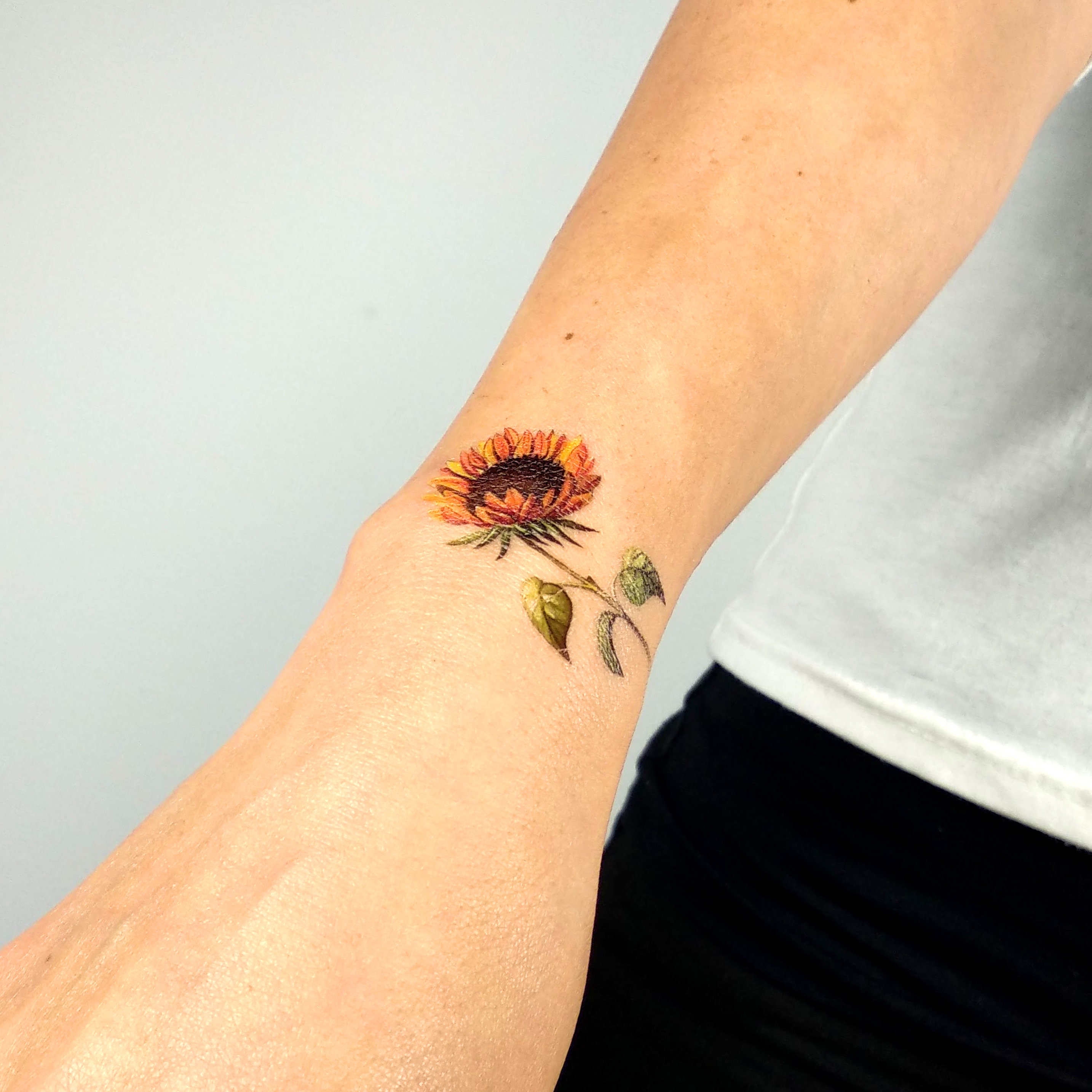 Sunflower Temporary Tattoo by Lena Fedchenko set of 3 - Etsy New Zealand Sunflower Temporary Tattoo by Lena Fedchenko set of 3 - Etsy New Zealand