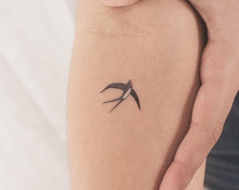 Swallow By Ann Lilya Temporary Tattoo (Set of 3)