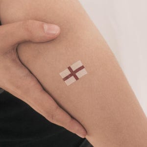 England Flag Temporary Tattoo (Set of 3)