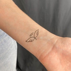 Vleugels, kruis en halo tijdelijke tattoo (set van 3)