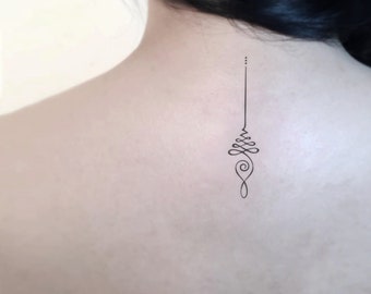 Unalome Tijdelijke Tattoo (Set van 3)