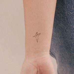 Hummingbird Temporary Tattoo (Set of 3)
