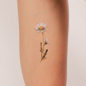 Daisy Temporary Tattoo By Lena Fedchenko (Set of 3)