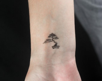 Bonsai Baum temporres Tattoo Aufkleber (2er Set) - Etsy sterreich