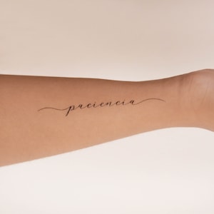 Paciencia Temporary Tattoo (Set of 3)