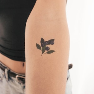 Blueberry Temporary Tattoo by Zihee (Set of 3)