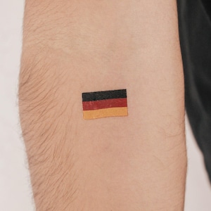 Germany Flag Temporary Tattoo (Set of 3)