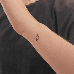 Petits tatouages temporaires coeur et flèche (Lot de 3)