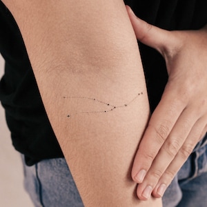 Tatuaggio Temporaneo Punti Costellazione del Toro (Set di 3)