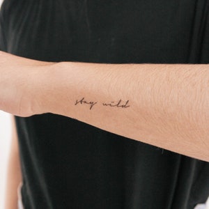 Stay Wild Temporary Tattoo (Set of 3)