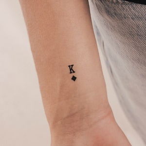 Tatouage temporaire Roi de diamants (Lot de 3)