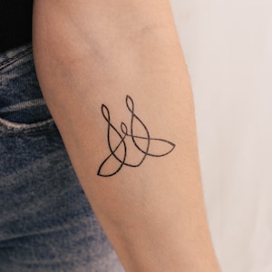Family Unity Symbol Temporary Tattoo (Set of 3)