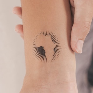 Afrikanische Union temporäres Tattoo (3er Set)