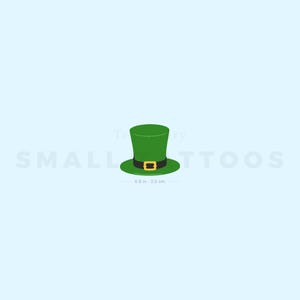 St. Patrick&#39;s Day Hat Temporary Tattoo (Set of 3)
