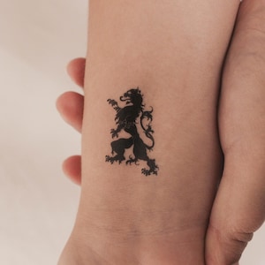 Lion Temporary Tattoo (Set of 3)