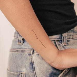 Small You Only Live Once Temporary Tattoo (Set of 3)