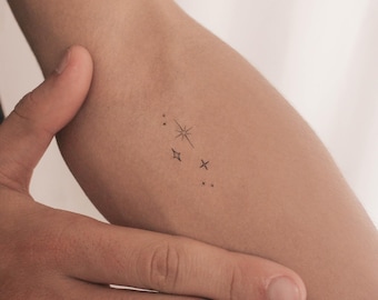 Sterne funkeln temporäres Tattoo (3er Set)