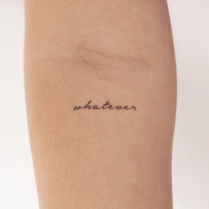 Was auch immer temporäres Tattoo (3er Set)