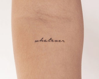 Whatever Temporary Tattoo (Set of 3)