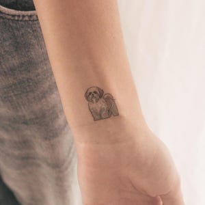 Shih Tzu Temporary Tattoo (Set of 3)