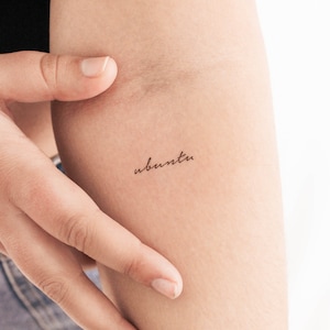 Ubuntu Temporary Tattoo (Set of 3)