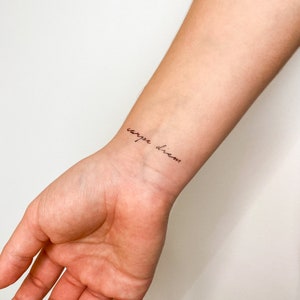 Carpe Diem Temporary Tattoo (Set of 3)