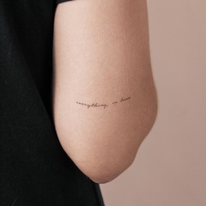 Everything, In Time Temporary Tattoo (Set of 3)