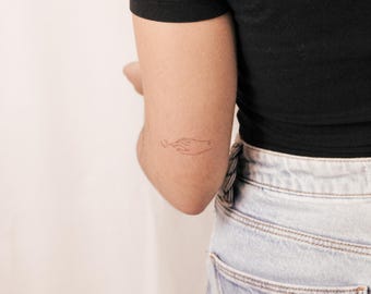 Luna Crescent and Hand Temporary Tattoo by Jakenowicz (set of 3