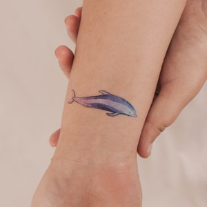 Tatuaggio temporaneo delfino di Ann Lilya (set di 3)
