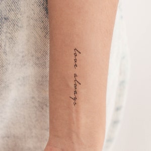 Love always temporäres Tattoo (3er Set)