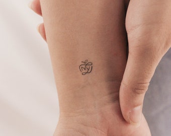 New York Apple Temporary Tattoo (Set of 3)