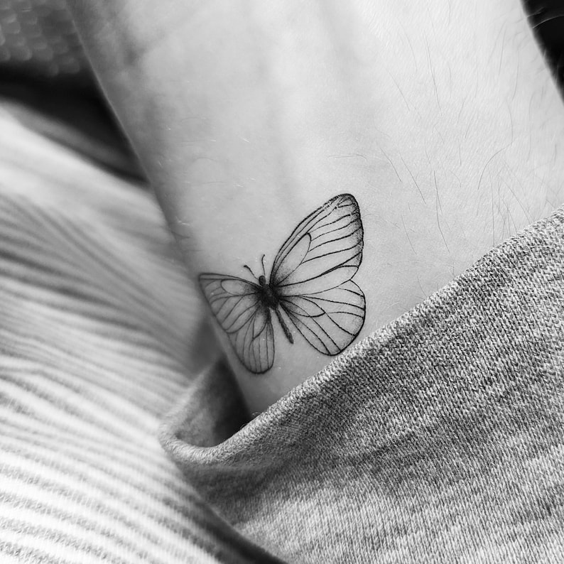 Butterfly Temporary Tattoo set of 3 Etsy