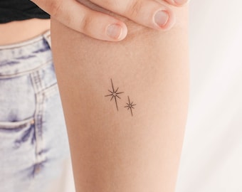 Shining Sparkles temporäres Tattoo (3er Set)