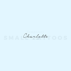 Charlotte temporäres Tattoo (3er Set)