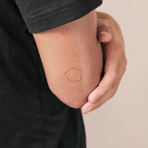 Pentagon Temporary Tattoo (Set of 3)