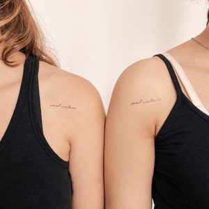 Soul Sisters Temporary Tattoo (Set of 3)