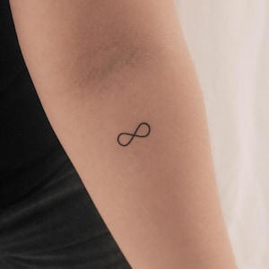 Bold Infinity Symbol Temporary Tattoo (Set of 3)