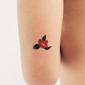 Camellia tijdelijke tattoo van Zihee (set van 3)