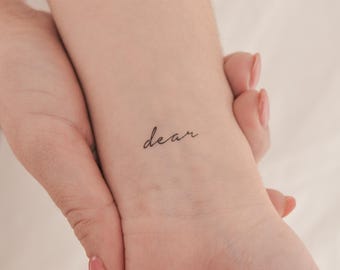 Dear Temporary Tattoo (set of 3) Canada