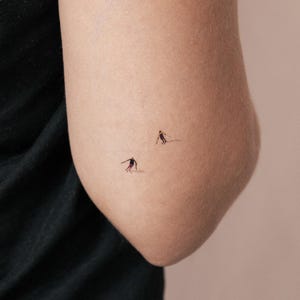 Skiers Temporary Tattoo (Set of 3)