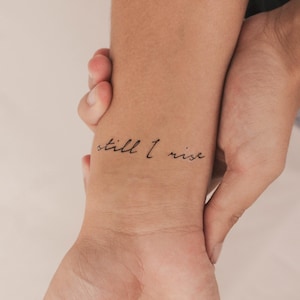 Tatuaggio temporaneo Still I Rise (set di 3)