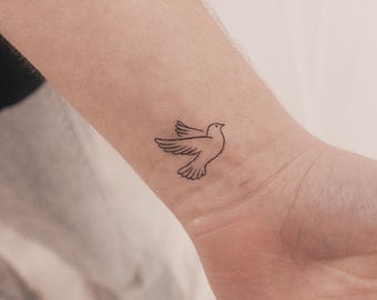 Dove Temporary Tattoo (Set of 3)